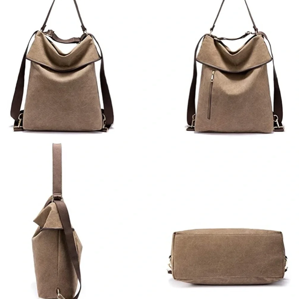 Multifunction/Convertible Canvas Bag or Backpack - Picture 3 of 11